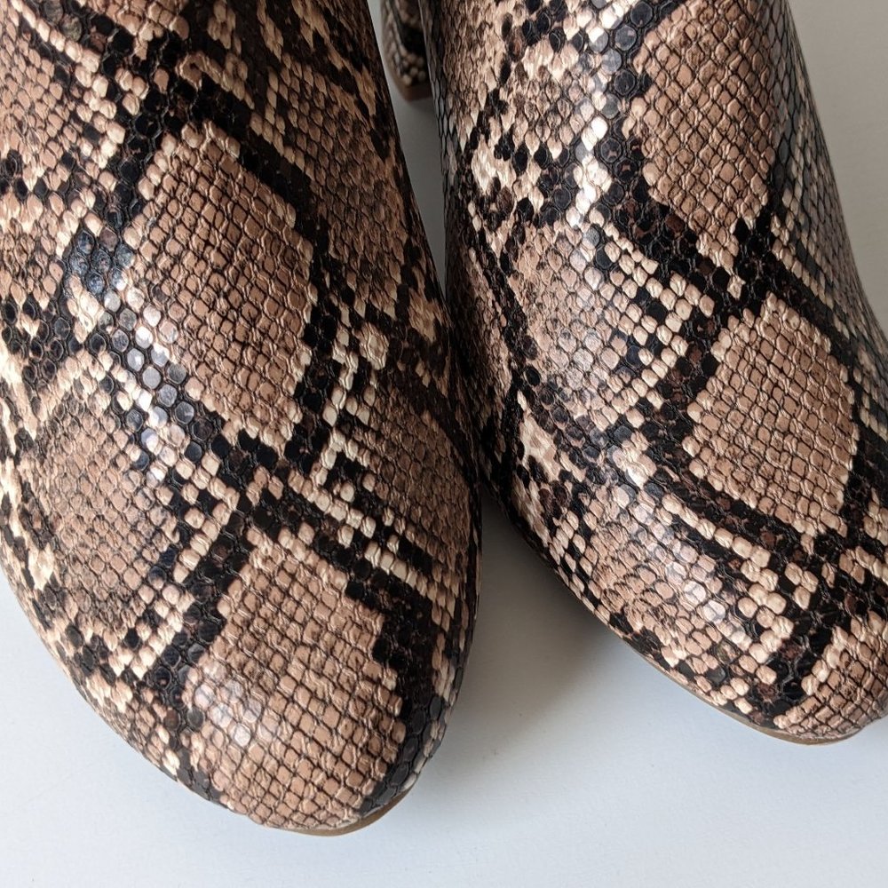 Lane Bryant Dream Cloud Cutout High Heel Bootie - Snakeskin - 11W - Picture 4 of 15